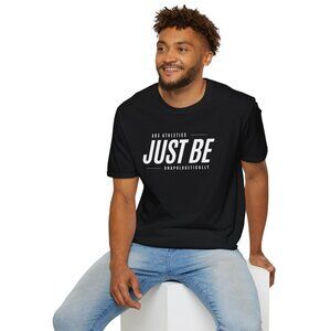 Just Be: Solid Black, Unisex T-Shirt, Activewear, Workout T-Shirt, Motivation